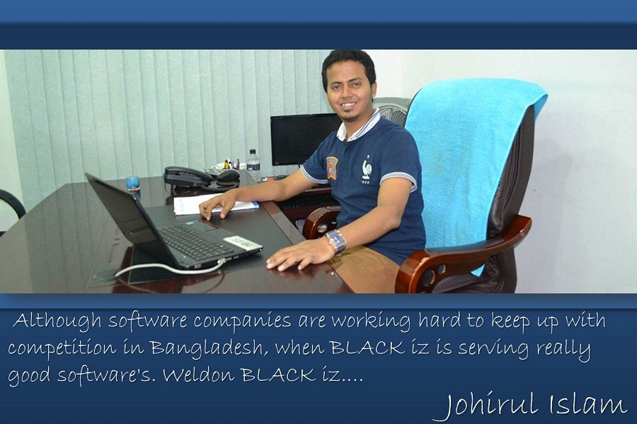 Clients Opinion of BLACK iz ,  review about BLACK iz,  Product and Services like, Website Design and Development, Software Planing, Design & Development, Search Engine Optimization (SEO), Branding SMS (Bulk SMS), Interior and Exterior Design, Online Security System, Satisfaction make a Business,  Capitalizes and Productive, make new Opportunities and Deepens,  of Business Relationships, Following down there are some client's reviews about BLACK iz.