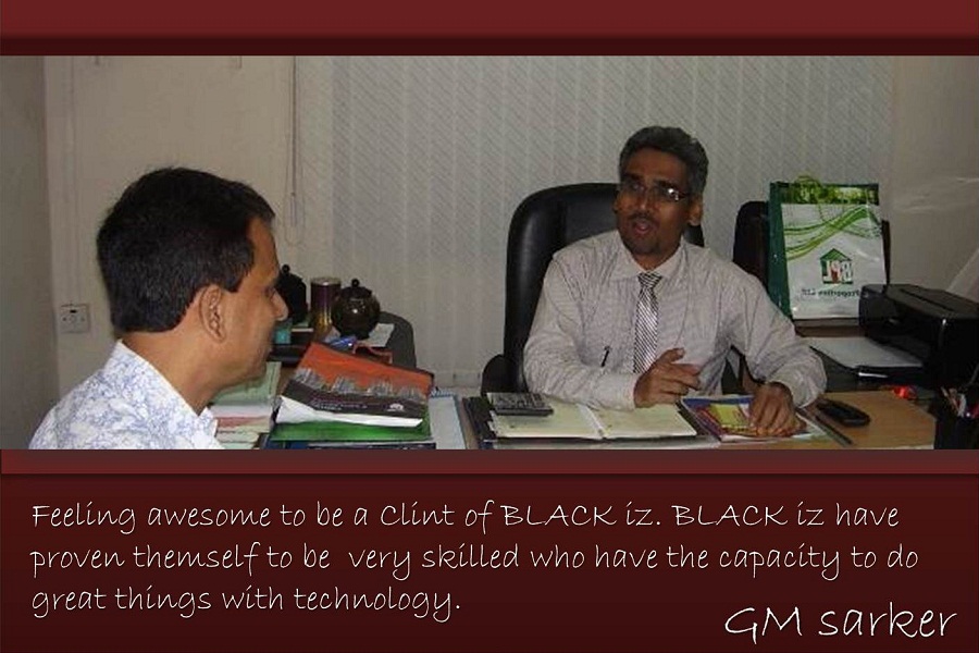 Clients Opinion of BLACK iz ,  review about BLACK iz,  Product and Services like, Website Design and Development, Software Planing, Design & Development, Search Engine Optimization (SEO), Branding SMS (Bulk SMS), Interior and Exterior Design, Online Security System, Satisfaction make a Business,  Capitalizes and Productive, make new Opportunities and Deepens,  of Business Relationships, Following down there are some client's reviews about BLACK iz.
